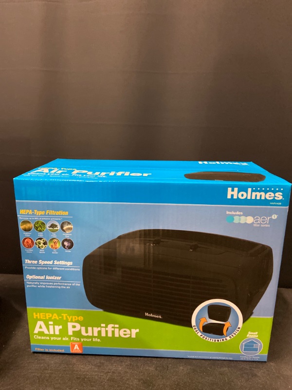 Photo 2 of Holmes HAP242BU High-Efficiency HEPA-Type Desktop Air Purifier Carbon Filter 110 Square Foot Room Capacity Three Speed