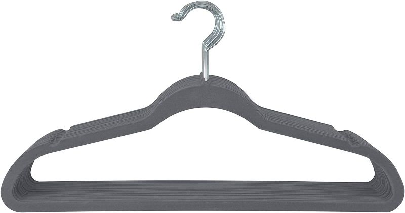 Photo 1 of Elle Decor 25pk Non-Slip Velvet Hangers -Grey