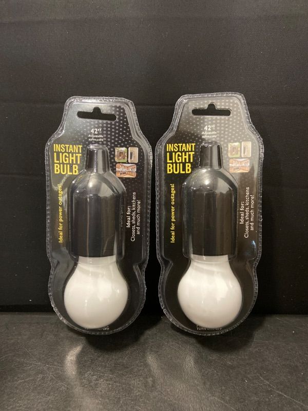 Photo 2 of 2 Pack - Instant LED Light Bulb with Pull Cord