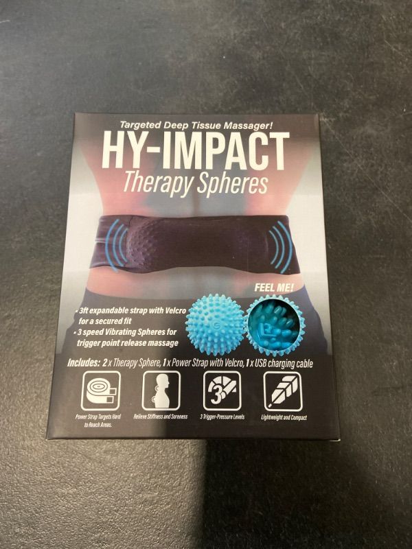 Photo 3 of Hy-Impact 3 Speed Vibrating Massage Therapy Spheres with Expandable Strap