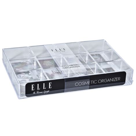 Photo 1 of Elle Decor 12 Compartment Rectangular Cosmetic Organizer