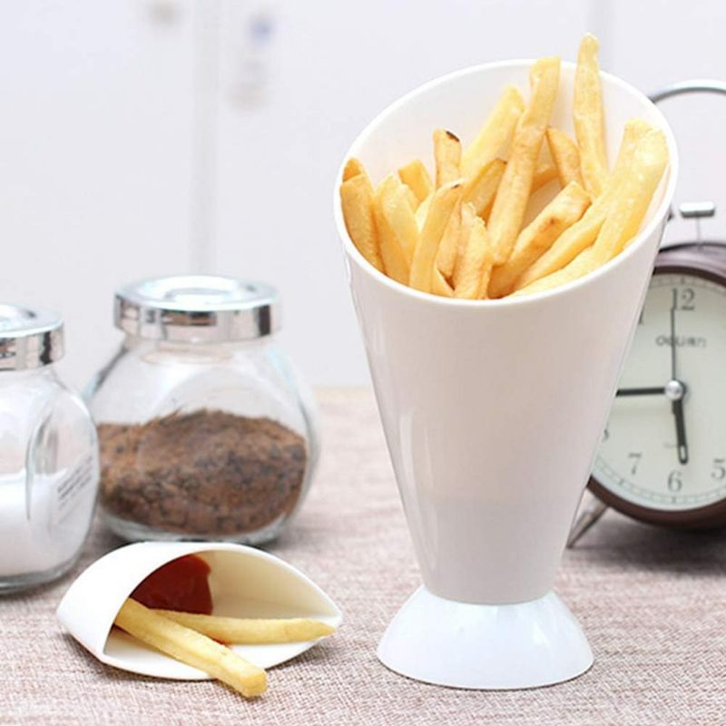 Photo 1 of Carrying Fries Cup with Dipping Container French Fries Holder, Potato Chips Cup