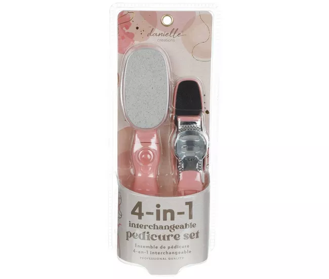 Photo 1 of  2 Pack - Danielle Creations 4-In-1 Interchangeable Pedicure Kit PINK