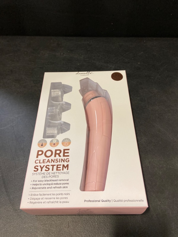 Photo 3 of Pore Cleansing System Removes Stubborn Blackheads Dirt & Impurities Leaving Skin Smooth & Clear Includes 4 Different Head Attachments Battery Operated By Danielle Creations