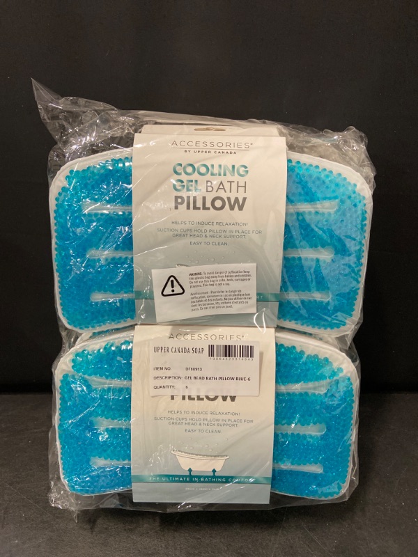 Photo 1 of 6 Pack Cooling Gel Bath Pillow By Danielle Creations Must Have Lounge Pillow Ideal For Travel Spa Or Home 11" x 5.9" x 1.57" ( Retail $29.99 Each)