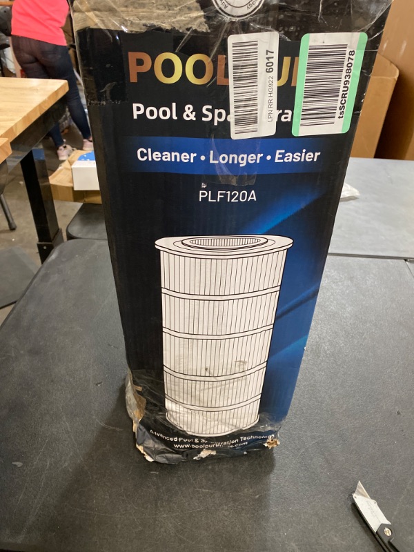 Photo 3 of POOLPURE PLF120A Pool Filter Replaces Hayward C1200, CX1200RE, Pleatco PA120, Ultra-B2, Unicel C-8412, Filbur FC-1293, Clearwater II 125, Waterway Pro Clean PCCF-125, L x OD:23 1/4" x 8 15/16"