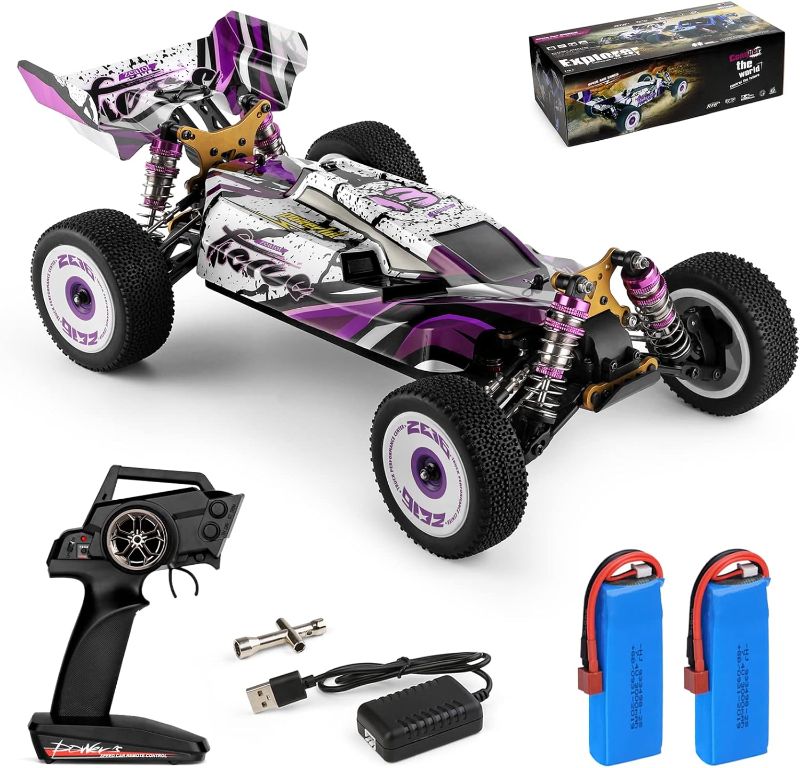 Photo 1 of 
WLtoys 124019 RC Car, 1/12 Scale 2.4GHz Remote Control Car, 4WD 60km/h High Speed Racing Car, Off-Road Buggy Drift Car RTR with Aluminum Alloy Chassis, Zinc Alloy Gear and 2 Batteries