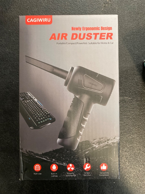Photo 2 of Compressed Air Duster 4.0,Cordless Air Blower,Electric Air Duster for Cleaning Keyboard&PC,Air Cleaning Kit, 3 Speed Duster Cleaner with LED-Light-no Canned air dusters-car Dusters