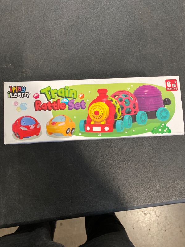 Photo 1 of iPlay, iLearn Baby Toy Train, Infant Soft Cars for 6-12 Month Boy, Musical Push N Go Truck, Toddler Sensory Ball Rattle, Development Grasp Babies Easter Basket Gift 7 8 9 10 18 Month 1 2 Year Old Girl