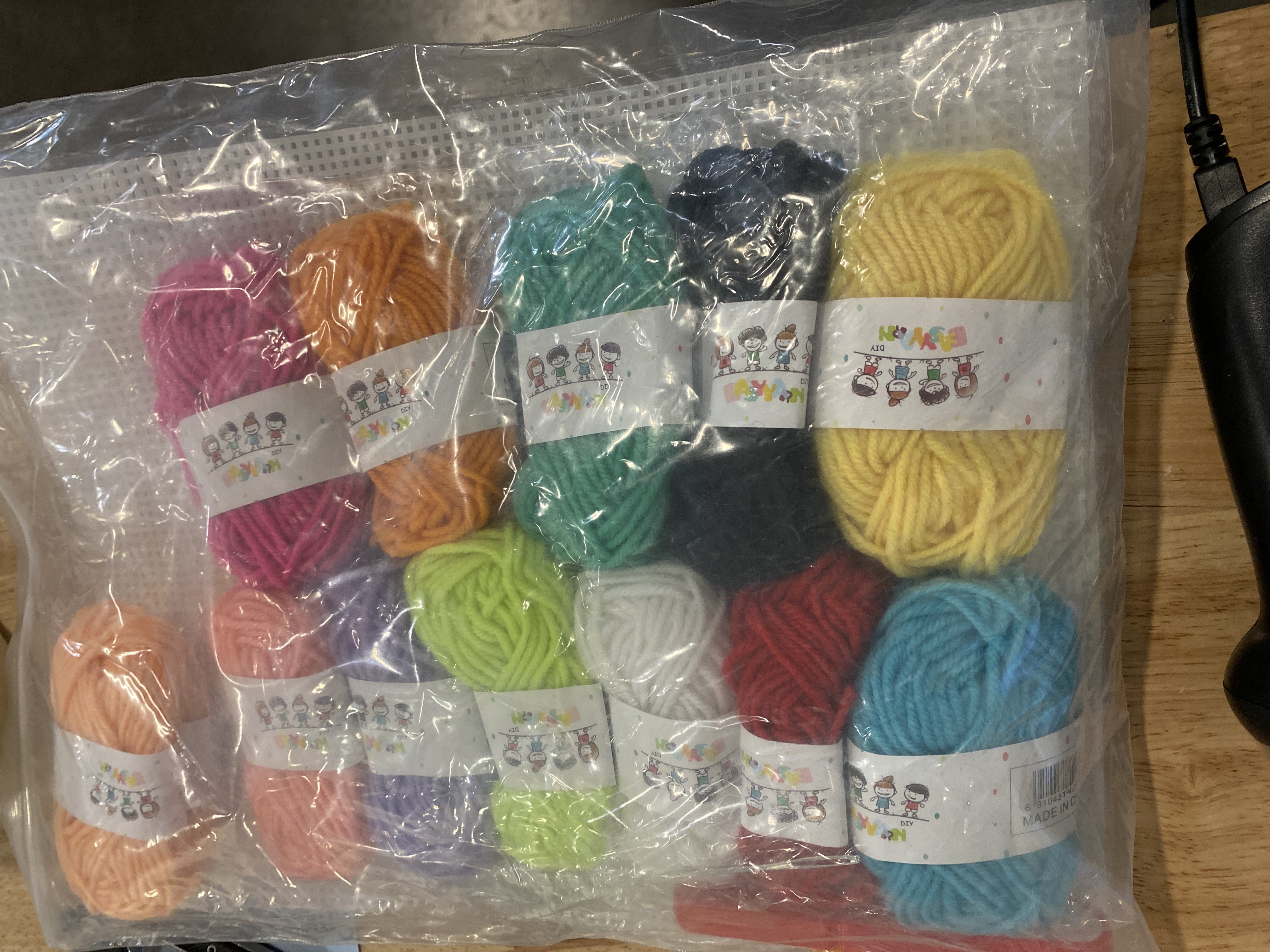 Photo 2 of 12 Acrylic Yarn Skeins - 438 Yards Multicolored Yarn in Total – Great Crochet and Knitting Starter Kit for Colorful Craft – Assorted Colors