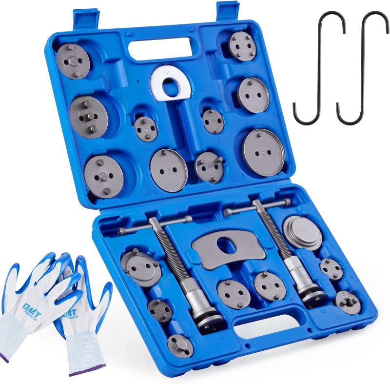 Photo 1 of Orion Motor Tech 24pcs Heavy Duty Disc Brake Piston Caliper Compressor Rewind Tool Set and Wind Back Tool Kit for Brake Pad Replacement Reset, Fits Most American, European, Japanese Autos