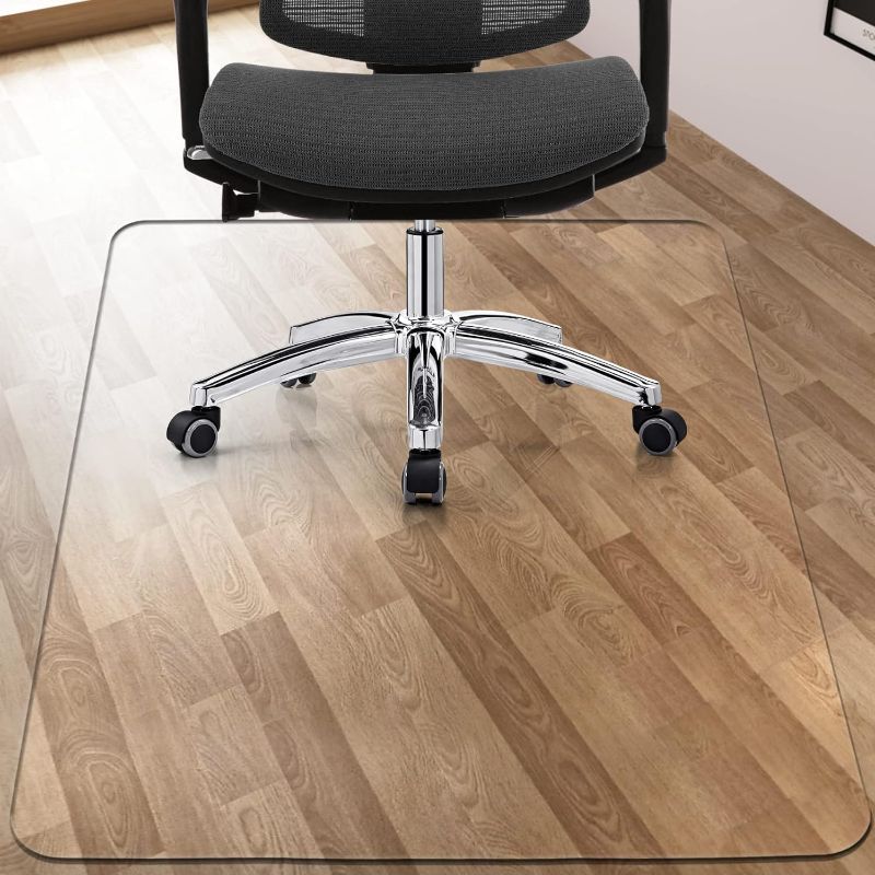 Photo 1 of Heavy Duty Chair Mat,Floor Protector,1/5" Thick,48"x36",Can be Used on Hardwood Floors or Carpets,Non-Slip Not Stuck Wheels,Easy to Clean
