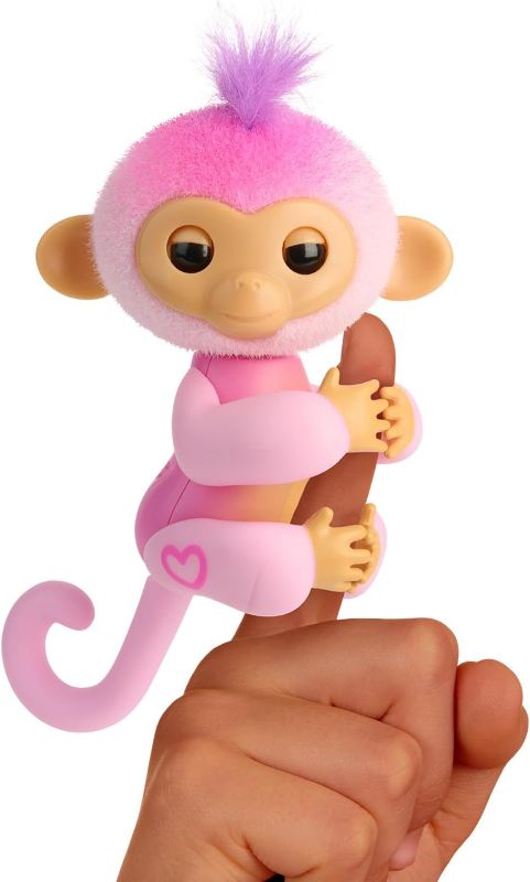 Photo 1 of 2023 New Interactive Baby Monkey Reacts to Touch – 70+ Sounds & Reactions – Harmony (Pink)