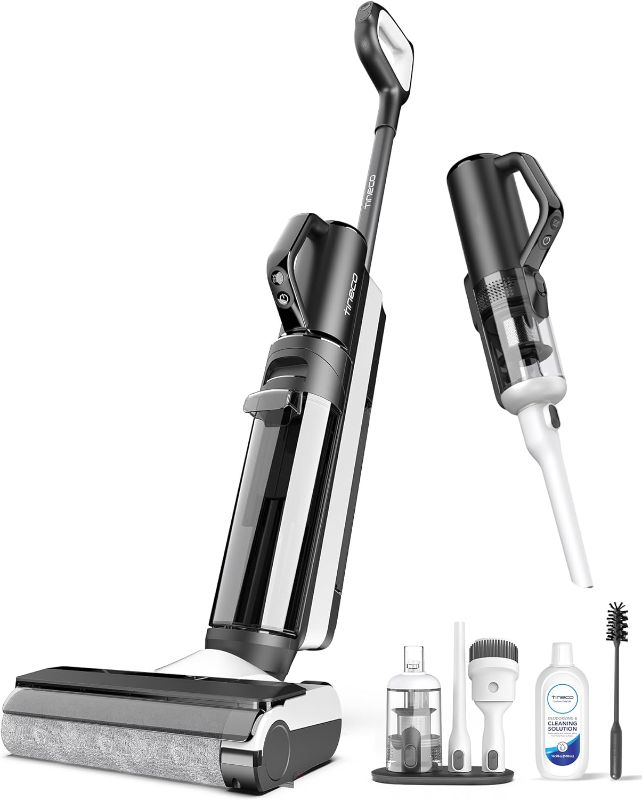 Photo 1 of Tineco Smart Wet Dry Vacuum Cleaners, Floor Cleaner Mop 2-in-1 Cordless Vacuum for Multi-Surface, Lightweight and Handheld, Floor ONE S5 Combo