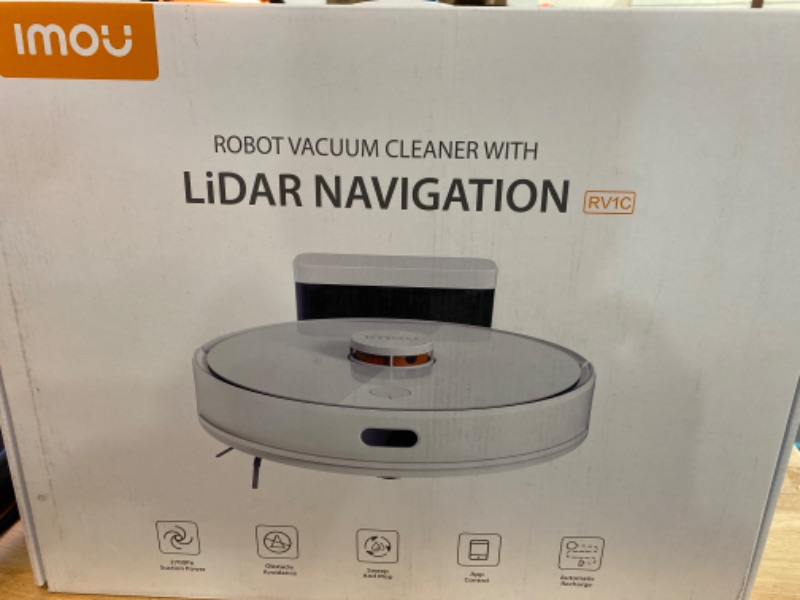 Photo 2 of Imou Robot Vacuum and Mop Combo LiDAR Navigation, 2700Pa Strong Suction, Self-Charging Robotic Vacuum Cleaner, Obstacle Avoidance, Work with Alexa, Ideal for Pet Hair, Carpets, Hard Floors, L11