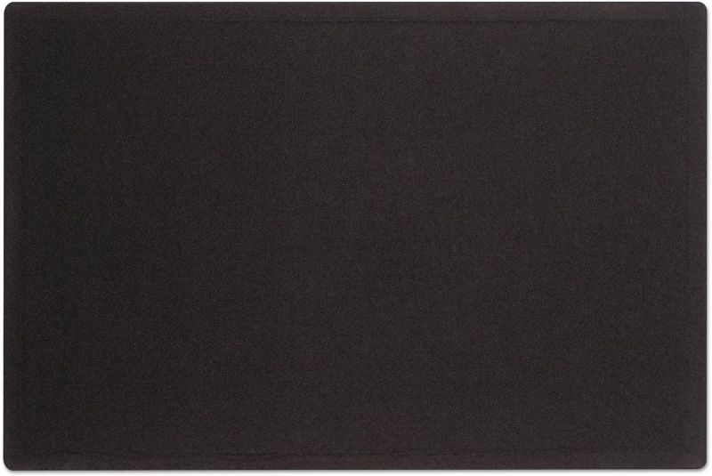 Photo 2 of Quartet 7683BK Oval Office Fabric Bulletin Board, 23 x 17, Black