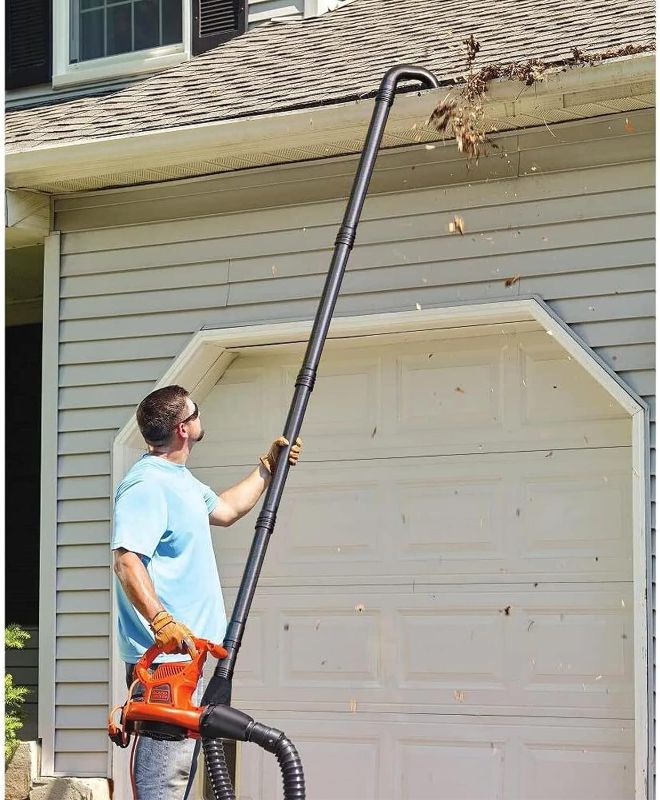 Photo 3 of Sealegend Universal Gutter Cleaning Kit for Leaf Blowers Vacuum Attachment for Blower Gutter Cleaning Tools from The Ground Leaf Reomver