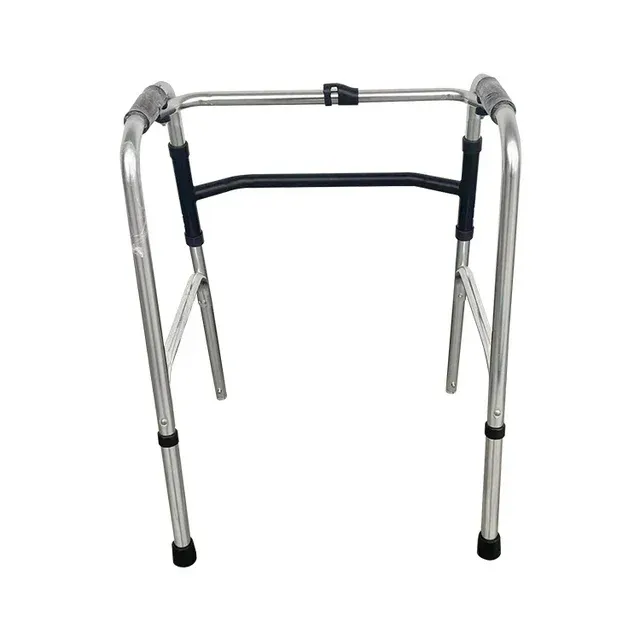 Photo 2 of Aluminum Folding Adjustable Stand Up Walker With 2 Wheels and Handles
