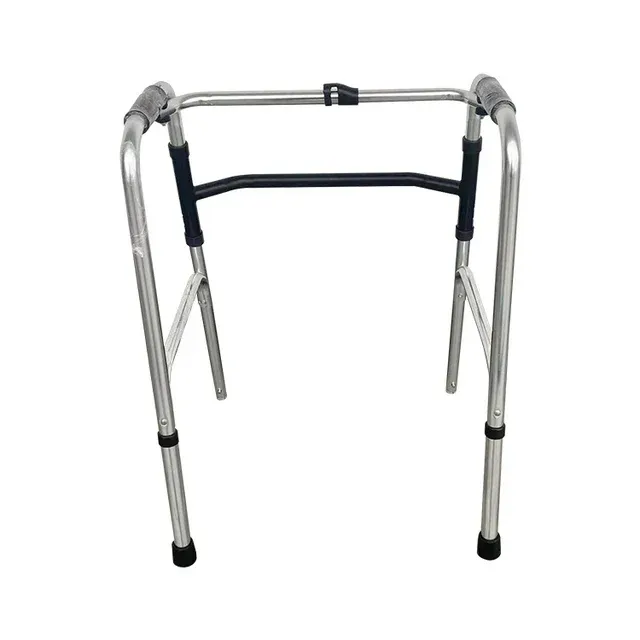 Photo 1 of Aluminum Folding Adjustable Stand Up Walker With 2 Wheels and Handles
