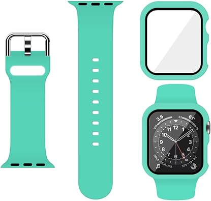 Photo 1 of Sport Silicone Band and Case with Screen Protector for Apple Watch