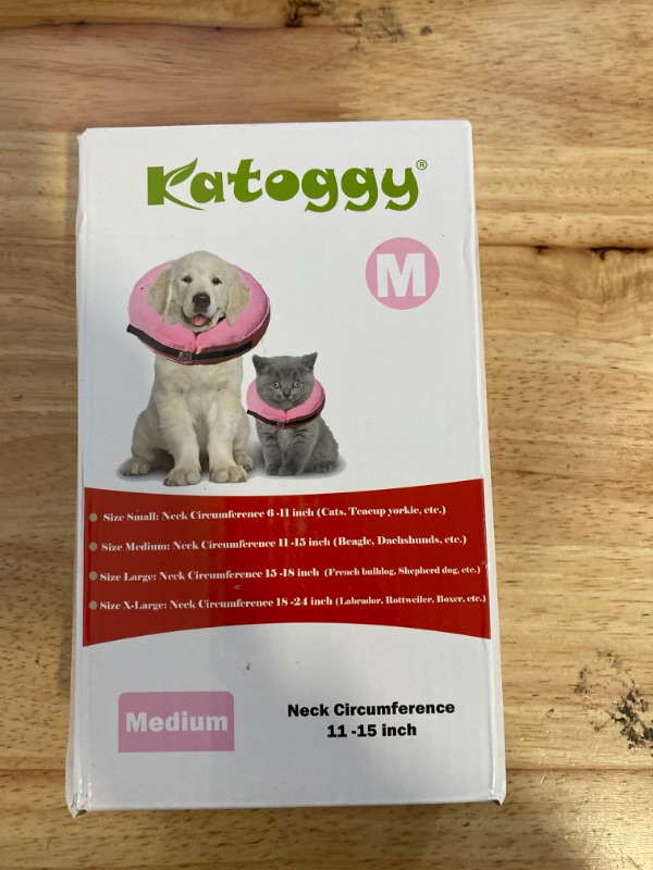 Photo 2 of Katoggy Pink Premium Inflatable Protective Dog Recovery Collar