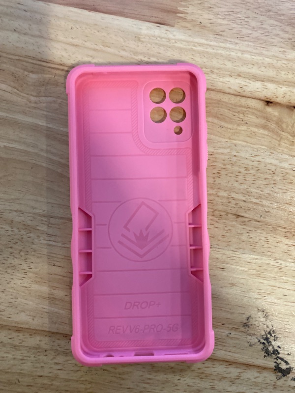Photo 3 of CoverON For T-Mobile REVVL 6 5G / T-Mobile REVVL 6x 5G Phone Case, Military Grade Heavy Duty Rugged Cover Grip, Pink