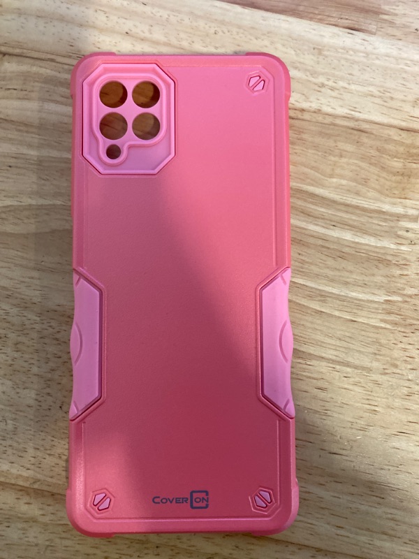 Photo 2 of CoverON For T-Mobile REVVL 6 5G / T-Mobile REVVL 6x 5G Phone Case, Military Grade Heavy Duty Rugged Cover Grip, Pink