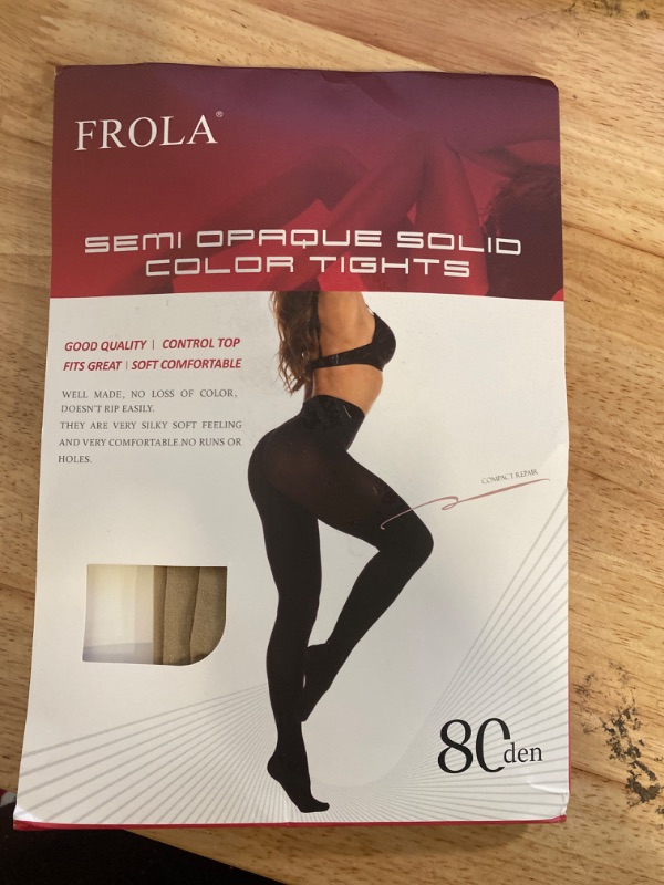 Photo 1 of (S/M) Frola Natural Semi Opaque Tights Women's