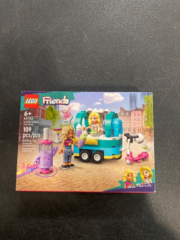 Photo 2 of LEGO Friends Mobile Bubble Tea Shop 41733, Fun Vehicle Pretend Play Set with Toy Scooter for Girls and Boys Ages 6 Plus, with Nova & Matilde Mini-Dolls
