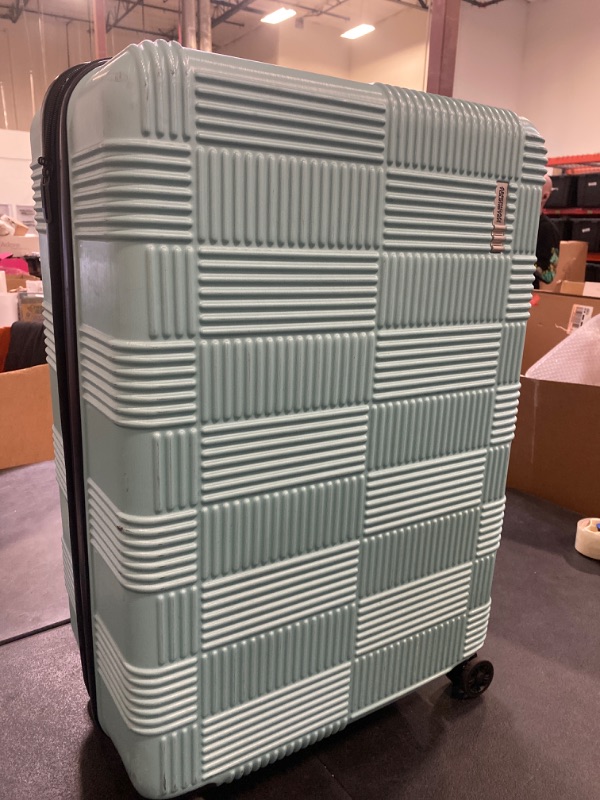 Photo 2 of Tourister NXT Checkered Hardside Carry On Spinner Suitcase