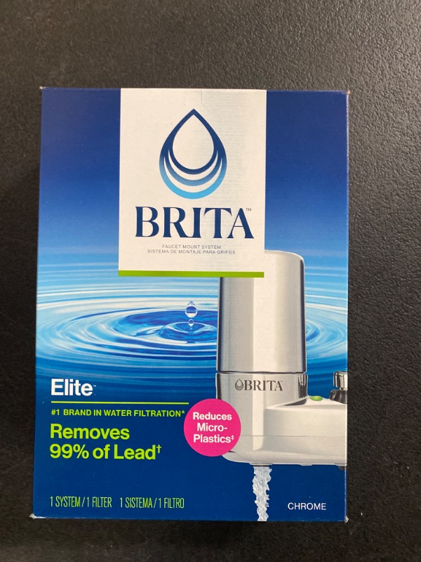 Photo 2 of **Missing Filter** Brita Faucet Filtration System, Chrome 