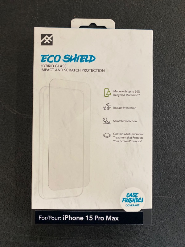 Photo 2 of iFrogz Apple iPhone 15 Pro Max Eco-Shield Screen Protector
