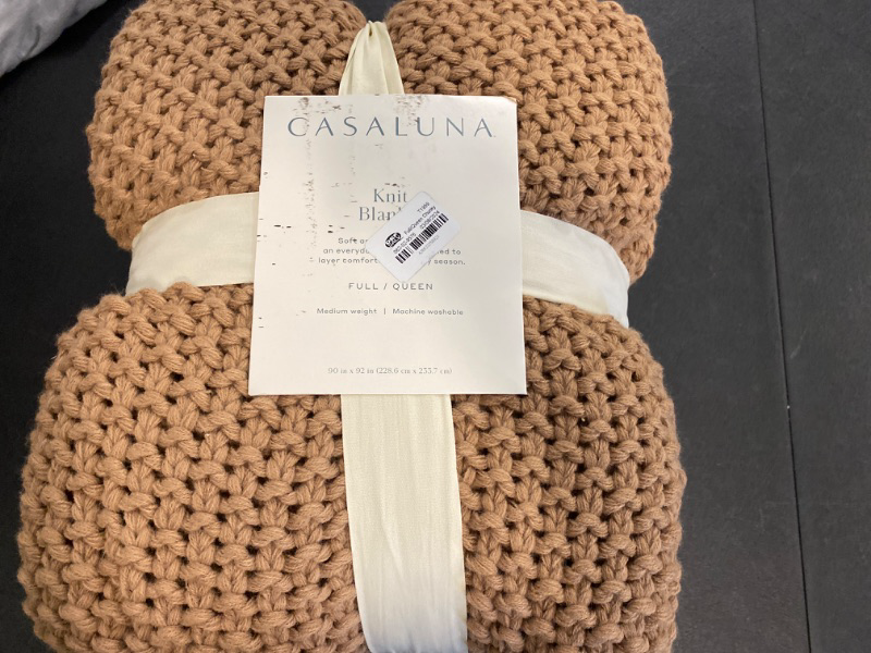 Photo 2 of Chunky Knit Bed Blanket - Casaluna™ Size- Full/Queen
