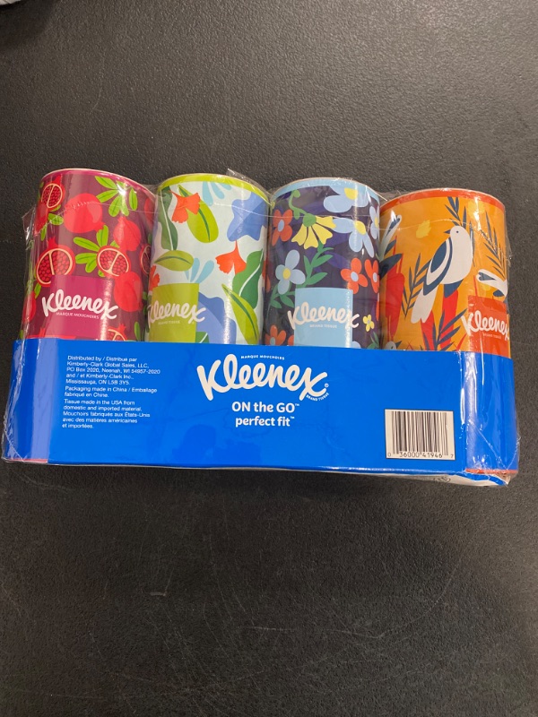 Photo 2 of Kleenex Perfect Fit Facial Tissues, Car Tissues, 50 Tissues per Canister, 4 Count(Canisters)
