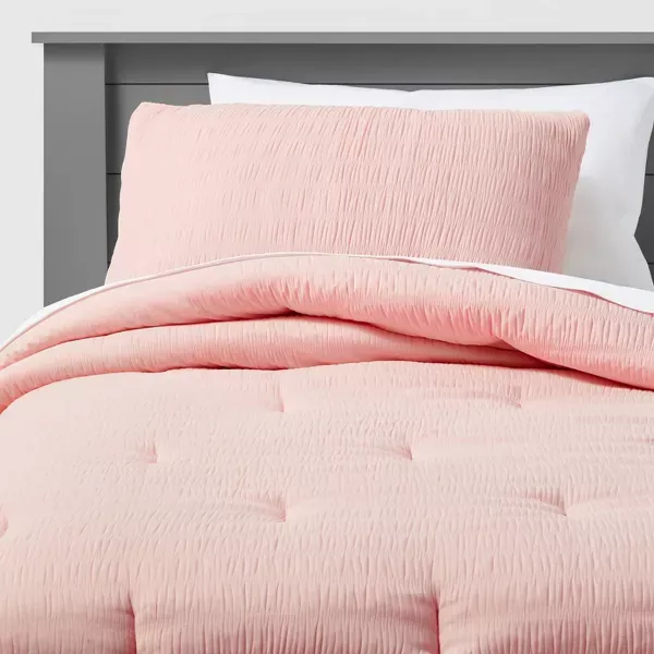 Photo 2 of Seersucker Kids' Comforter Set - Pillowfort™