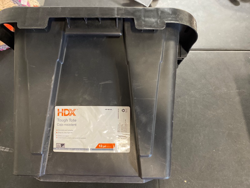 Photo 2 of HDX Tough Tote - 12 Gallon (No Lid)