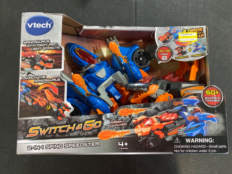 Photo 2 of VTech® Switch & Go® 2-in-1 Spino Speedster Mega Car With Fireball Launcher