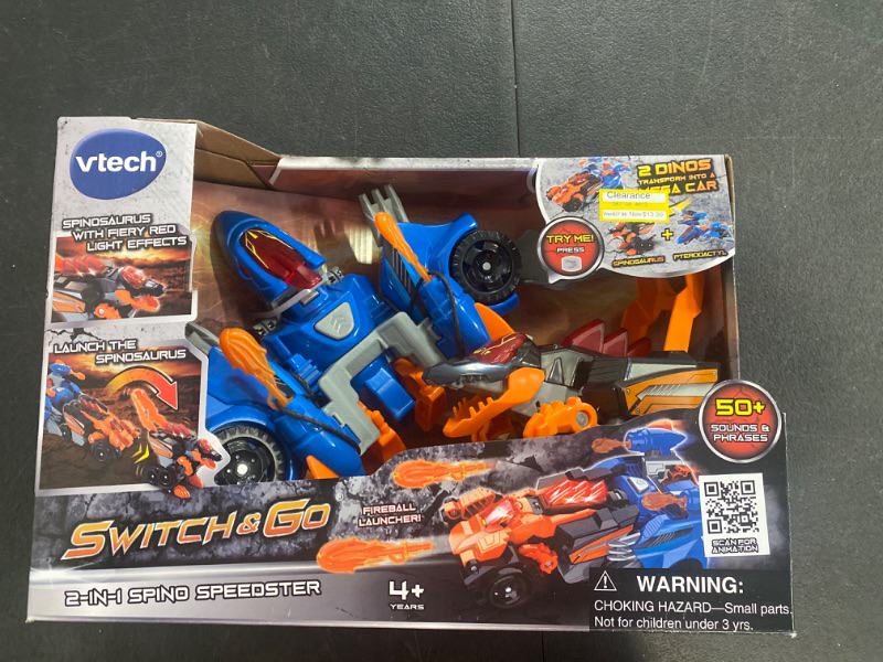 Photo 2 of VTech® Switch & Go® 2-in-1 Spino Speedster Mega Car With Fireball Launcher