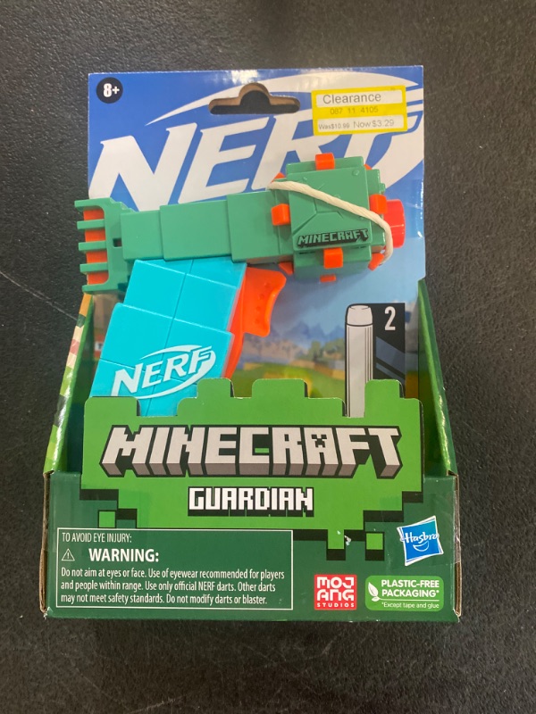 Photo 2 of NERF MicroShots Minecraft Guardian