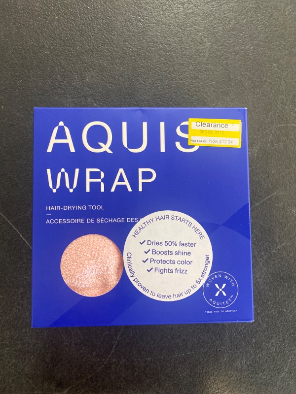Photo 2 of AQUIS Hair Wrap Drying Towel Tool Recycled Microfiber - Lotus Pink
