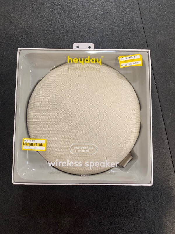 Photo 2 of heyday Round Bluetooth Speaker - Stone White