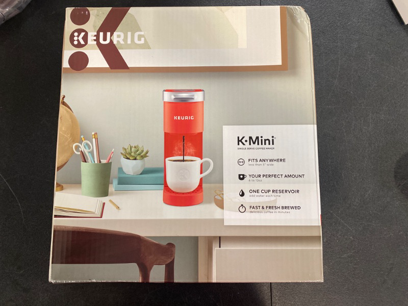 Photo 2 of Keurig K-Mini Coffee Maker, Single Serve K-Cup Pod Coffee Brewer, 6 to 12 oz. Brew Sizes, Poppy Red