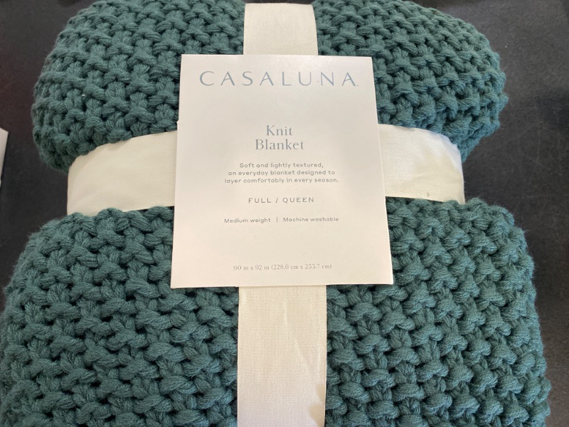 Photo 1 of Chunky Knit Bed Blanket - Casaluna™