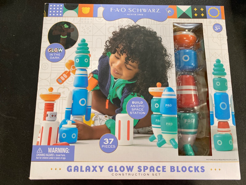 Photo 2 of FAO Schwarz Galaxy Glow Space Blocks Construction Set