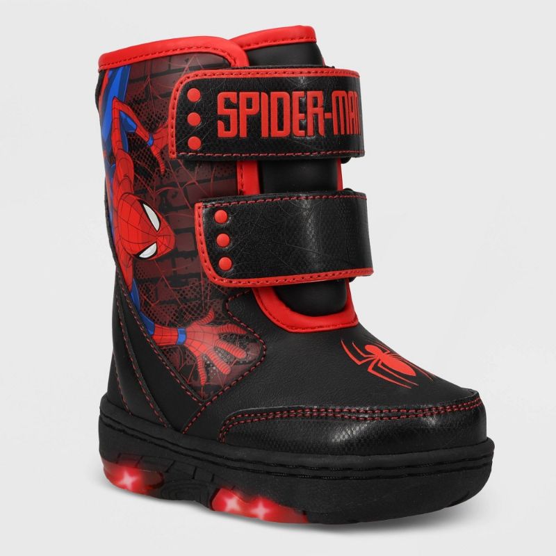 Photo 1 of Marvel Toddler Boys' Spider-Man Winter Boots - Red/Black 10T