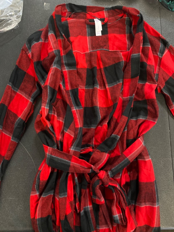Photo 2 of Women's Flannel Robe - Stars Above™ Red XS/S