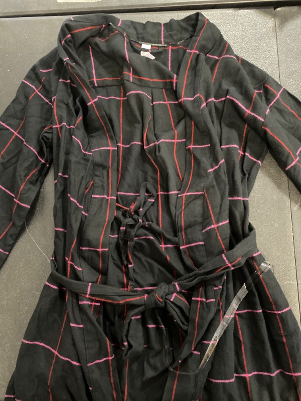 Photo 2 of Women's Flannel Robe - Stars Above™ Black XS/S