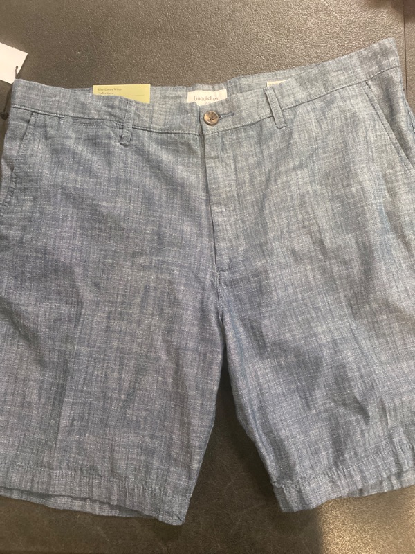 Photo 2 of Goodfellow & Co Men's Every Wear 9" Slim Fit Flat Front Chino Shorts - 38 Regular Chambray Blue