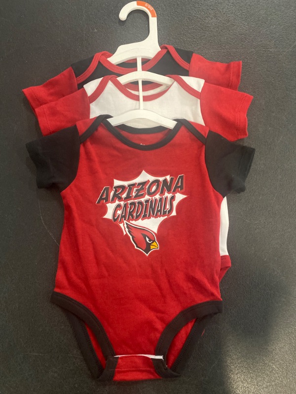 Photo 2 of NFL Arizona Cardinals Infant Boys' 3pk Bodysuit / 6-9 months