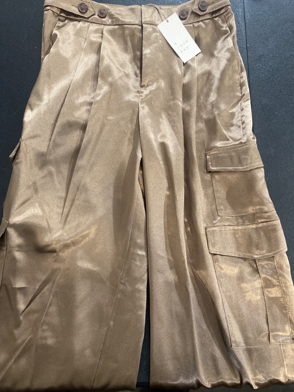 Photo 1 of Women's High-Rise Satin Cargo Pants - a New Day / Size 2